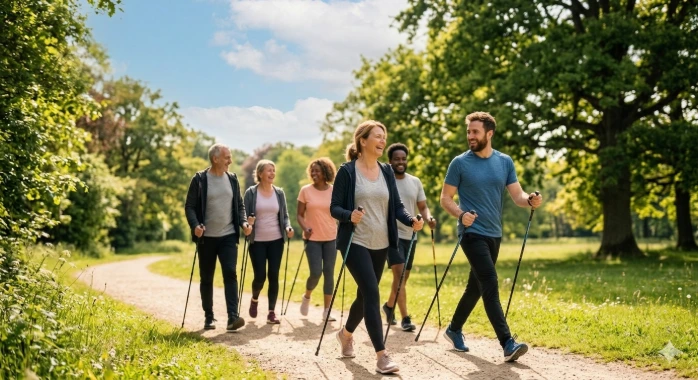 Abonnement marche nordique + cours en ligne été.